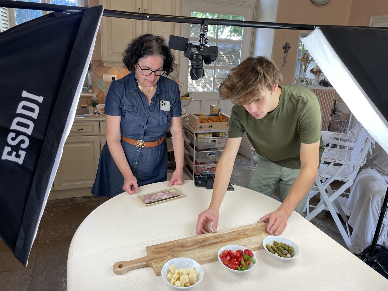 Tournage vidéo planche apéritive