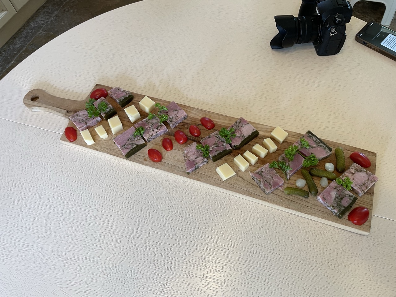 Tournage vidéo planche apéritive